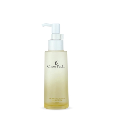 Ambar congelado redondo personalizado 150 ml Desinfectante para la piel Shampoo corporal Loción Contenedores de plástico Bottle de ducha de bomba