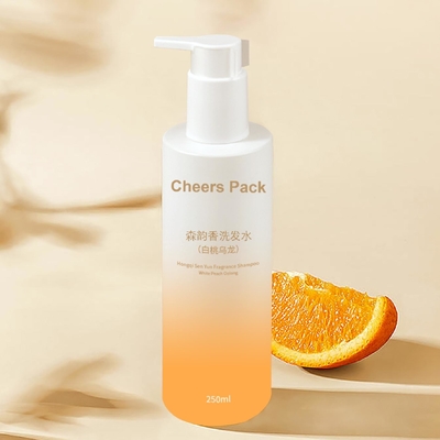 250ml de moda PET colorido de baño de champú botella con bomba a prueba de agua Dispenser para acondicionador de cabello
