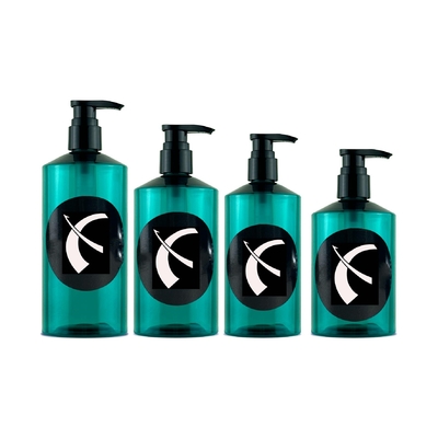 Venta al por mayor 300 ml/330 ml/400 ml/500 ml Loción para mascotas Botella de prensa Cosméticos Shampoo Botella de gel de ducha