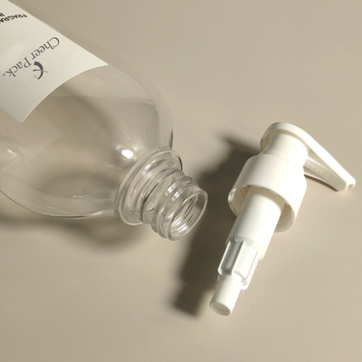 Botellas de lujo de plástico PET de 300 ml para bombas Blanco transparente Negro para champú acondicionador loción limpiador facial Embalaje