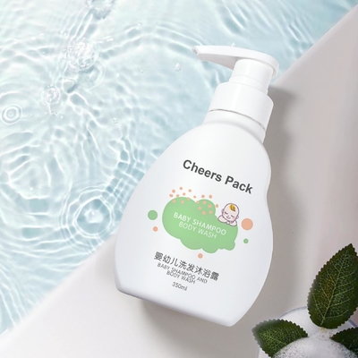 Botella de espuma de plástico de 350 ml para cosméticos Botella de espuma de bomba de plástico de lujo