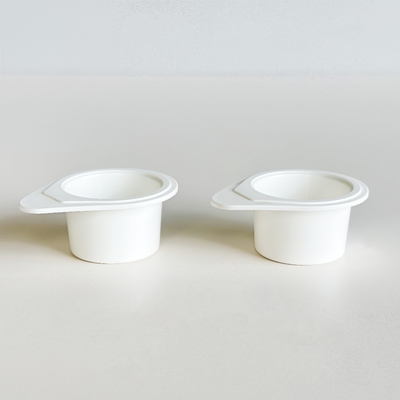 Copas cosméticas de PP de 12 ml con tapas de papel de aluminio para loción de crema