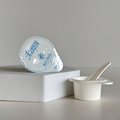 Copas cosméticas de PP de 12 ml con tapas de papel de aluminio para loción de crema