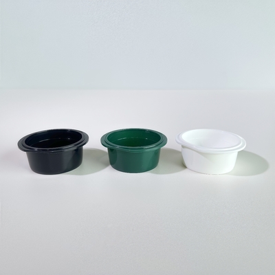 Vasos cosméticos desechables de PP de 25 ml con tapas de papel de aluminio