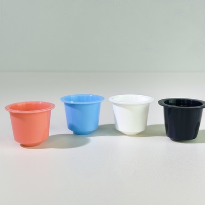 Vaso desechable de plástico PP de 10 ml con tapa de papel de aluminio para envasado de alimentos