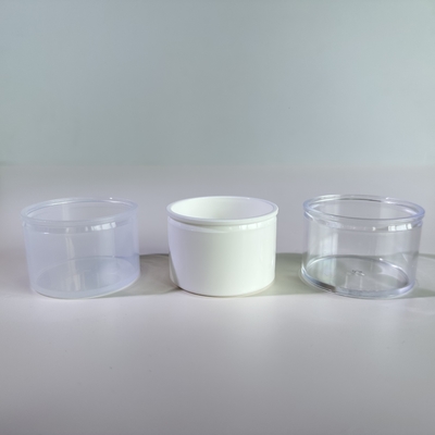 Vaso de plástico PP PS de 40 ml con tapa de papel de aluminio para envasado de alimentos