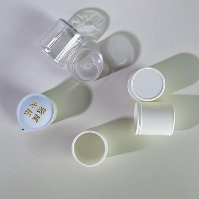 Vaso de plástico PP/PS de 65 ml con tapa de aluminio para envasado de alimentos