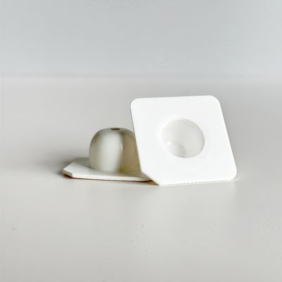 Disposable 2.5ml Plastic PP Cup with Aluminum Foil Lid for Cosmetic Use in 36.5*36.5*1.7mm Diameter