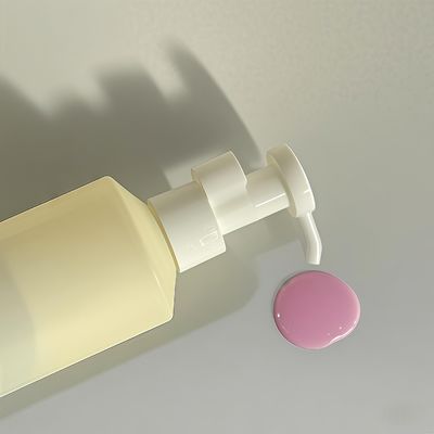 Botella con bomba de loción cilíndrica de PET de 300 ml-500 ml para envasado de cosméticos con impresión de logotipo personalizable