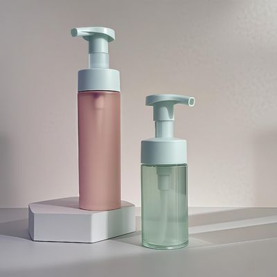 Botella cosmética de plástico de 100 ml, 120 ml y 160 ml, botella de PET para champú, loción, gel de baño con bomba de presión y color personalizado