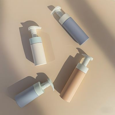 Botella cosmética de plástico de 100 ml, 120 ml y 160 ml, botella de PET para champú, loción, gel de baño con bomba de presión y color personalizado