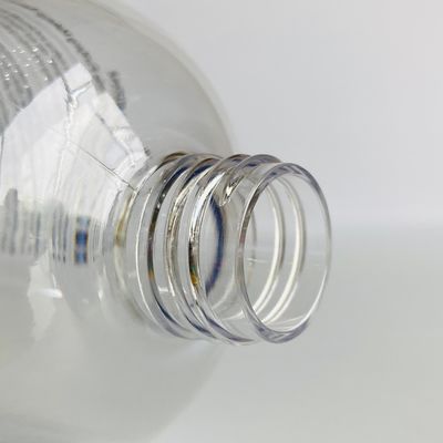 Botella de loción de cilindro de plástico PET impresa a medida con tapa de doble para champú y lavado corporal