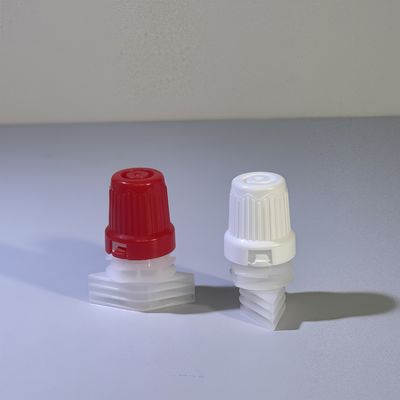 Portable y duradero 12 mm PE plástico de tapa de tornillo de grado alimenticio borde seguro para el champú para el envase flexible tapa de botella cerraduras