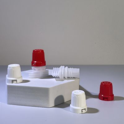 Portable y duradero 12 mm PE plástico de tapa de tornillo de grado alimenticio borde seguro para el champú para el envase flexible tapa de botella cerraduras