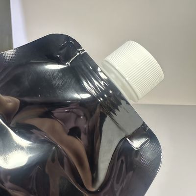 Tapa de rosca con boquilla de 22 mm de plástico PE de grado alimenticio, portátil y duradera, para envasado de cerveza con tapas de aluminio, bolsas con boquilla portátiles