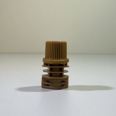 Grado alimenticio 10mm PE tapa de tornillo de plástico con tapa de chorro Flip Top Capa de borde seguro para niños productos de gelatina envasado en bolsa flexible