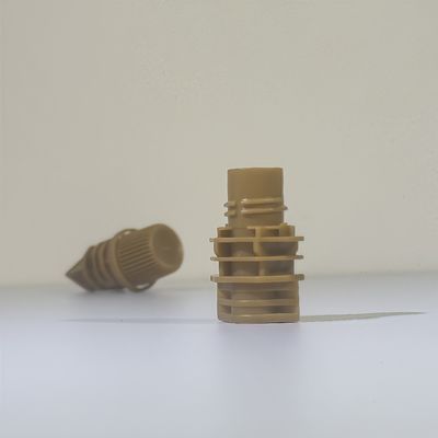 Grado alimenticio 10mm PE tapa de tornillo de plástico con tapa de chorro Flip Top Capa de borde seguro para niños productos de gelatina envasado en bolsa flexible