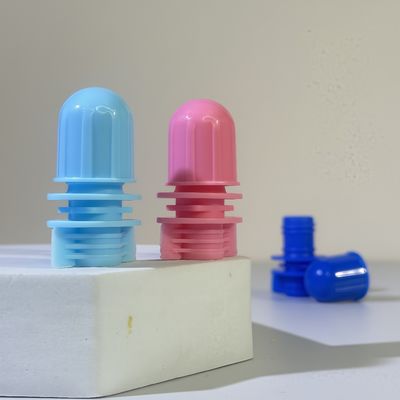 Tapa de boquilla portátil de plástico PE de grado alimenticio para cabeza de bala de 12 mm para envasado de productos cosméticos y champú, tapa de rosca para bolsas con boquilla