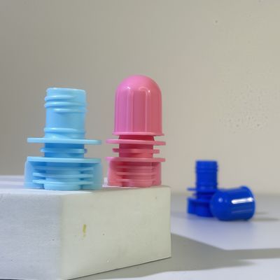 Tapa de boquilla portátil de plástico PE de grado alimenticio para cabeza de bala de 12 mm para envasado de productos cosméticos y champú, tapa de rosca para bolsas con boquilla