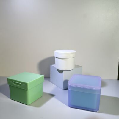 Pedido a granel de frascos de plástico para cuidado de la piel con forro de algodón de 100 hojas y forro de PP extraíble de grado alimenticio para marcas de cosméticos/OEM