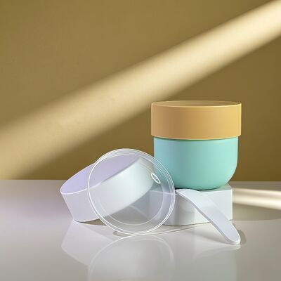 Bote de plástico PP de grado alimenticio con tapa de rosca y etiqueta impresa con UV para cremas cosméticas para rostro y cuerpo de 150-500 ml (Cheer Pack)