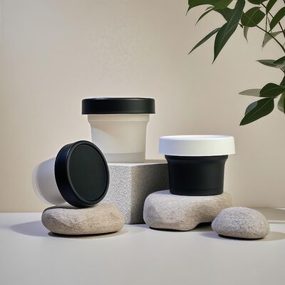 Grado alimenticio 50-120 ml Jar de plástico de PP Material base para mascotas para cosméticos Crema para el cuerpo Loción de bocadillo Caramelo Galletas de galletas Jelly Milk Almacenamiento