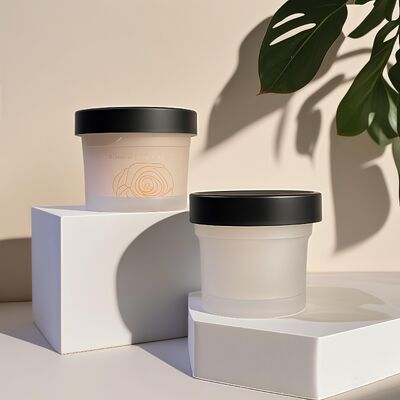 Grado alimenticio 50-120 ml Jar de plástico de PP Material base para mascotas para cosméticos Crema para el cuerpo Loción de bocadillo Caramelo Galletas de galletas Jelly Milk Almacenamiento