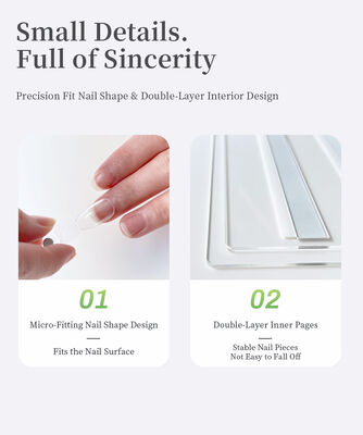 Tablero de exhibición magnético acrílico desmontable para arte de uñas con libro de colores degradados de 120/180/240 colores, herramienta de plástico para puntas de gel para uñas