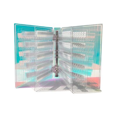 Tabla de visualización de arte de uñas magnética acrílica desmontable Colores de gradiente 120/180/240 Tons para herramientas de plástico Gel de uñas Suministros de uñas