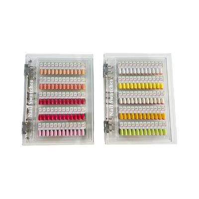 Tabla de visualización de arte de uñas magnética transparente acrílica desmontable 120/180/240 colores libro herramienta de plástico para las uñas de punta hecha de gel