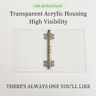 Tabla de visualización de arte de uñas magnética transparente acrílica desmontable 120/180/240 colores libro herramienta de plástico para las uñas de punta hecha de gel