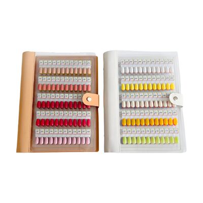 Tablero de exhibición magnético acrílico profesional desmontable para arte de uñas, 120/180/240 colores degradados, herramienta de plástico sólido para puntas de gel para uñas