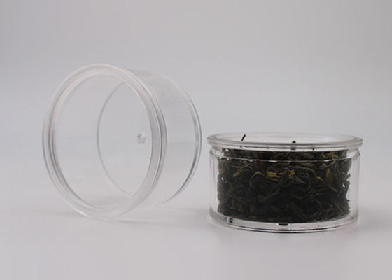 Envases redondos claros 25 del plástico transparente del picosegundo los pequeños abarrotan de la capacidad para el té, grano de café