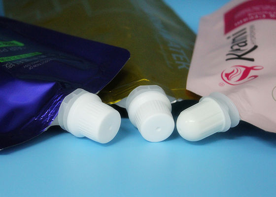 Los bolsos líquidos del canalón de la impresión colorida, modificados para requisitos particulares se levantan la bolsa con el canalón