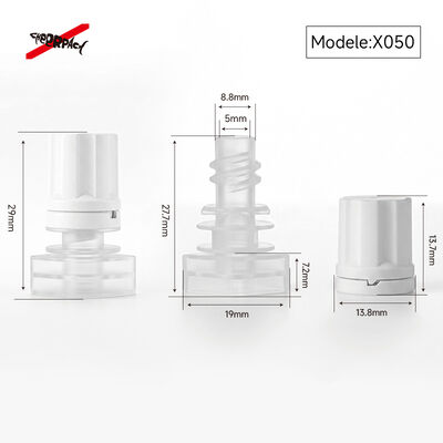 5 mm X050 Capa de chorro de flor de ciruela a prueba de fugas de calidad industrial de alimentos PE cubierta de boquilla para embalaje de bolsas de recarga de líquido cosmético