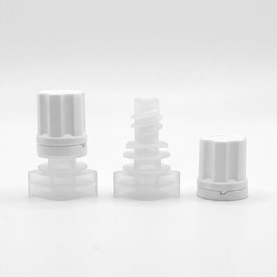 5 mm X050 Capa de chorro de flor de ciruela a prueba de fugas de calidad industrial de alimentos PE cubierta de boquilla para embalaje de bolsas de recarga de líquido cosmético
