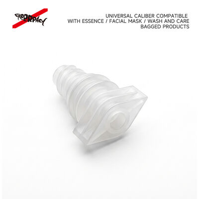 5 mm X050 Capa de chorro de flor de ciruela a prueba de fugas de calidad industrial de alimentos PE cubierta de boquilla para embalaje de bolsas de recarga de líquido cosmético