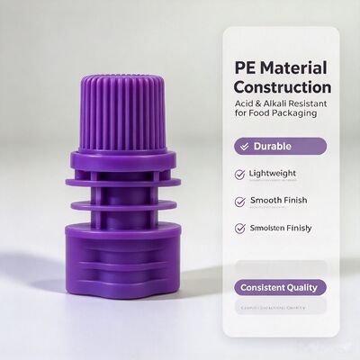 8.6mm Dia Interior PE Plastic Cap de tornillo Portátil y duradera tapas de chorro para bolsas de chorro