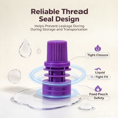 8.6mm Dia Interior PE Plastic Cap de tornillo Portátil y duradera tapas de chorro para bolsas de chorro