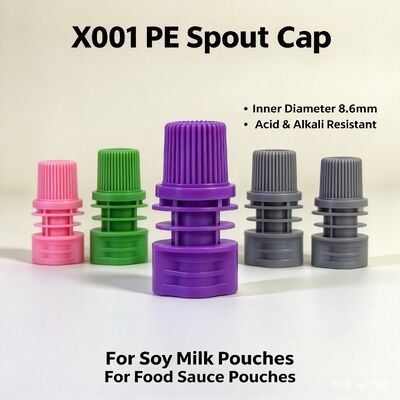 8.6mm Dia Interior PE Plastic Cap de tornillo Portátil y duradera tapas de chorro para bolsas de chorro