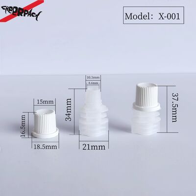 8.6mm Dia Interior PE Plastic Cap de tornillo Portátil y duradera tapas de chorro para bolsas de chorro