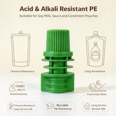 8.6mm Dia Interior PE Plastic Cap de tornillo Portátil y duradera tapas de chorro para bolsas de chorro