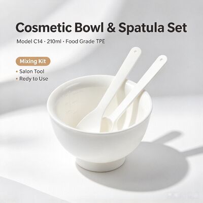 C14 210ml TPE Facial Mask Mixing Bowl | Salon Cosmetic Blending Bowl | Reusable mixing bowl for beauty salon, spa, DIY mask powder & facial cream paste preparation