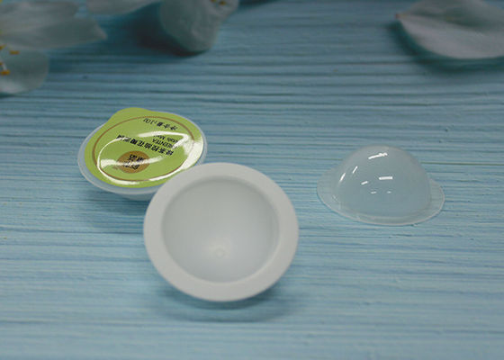 Pequeños envases redondos del plástico transparente para el masaje que embala la altura de 20m m