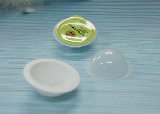 Pequeños envases redondos del plástico transparente para el masaje que embala la altura de 20m m
