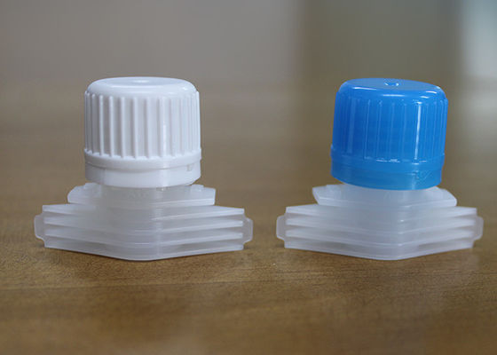 Casquillos plásticos coloridos del canalón con el canalón para el bolso del escudete del lado de los alimentos para niños/la cubierta de la boca