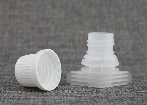 Anti - sise los casquillos plásticos del canalón del PE PP para el jugo/la bebida Doypack/los tops de la bolsa de los alimentos para niños