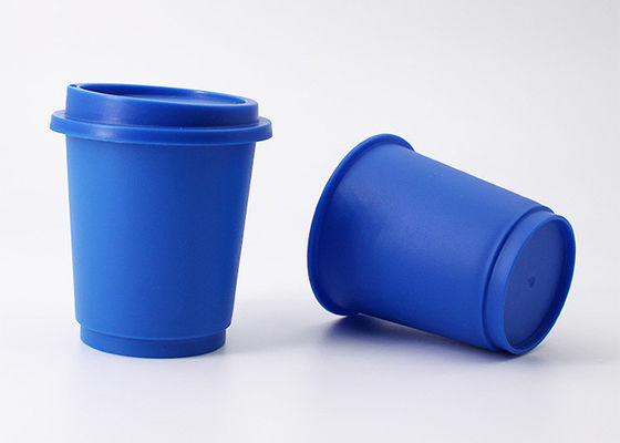 cápsulas azules de la vaina del café de la capacidad 30g con el trazador de líneas y la tapa de aluminio de sello