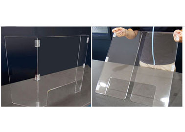Anti - anchura de acrílico resistente del tablero de pantalla del bafle del espray de la expectoración los 60cm