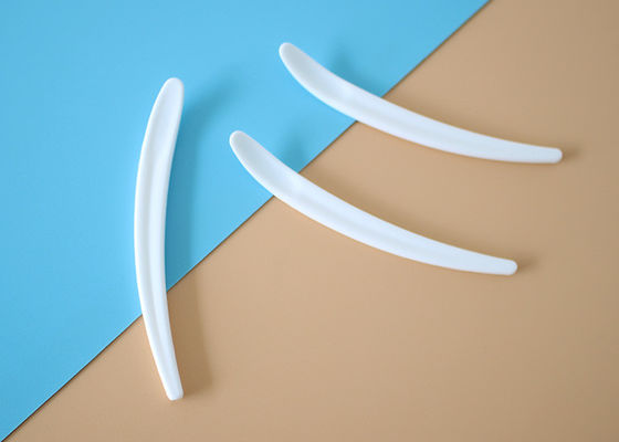PP 64.8mm Crema de arcilla para el rostro Cosmética Espátula Scoop Floreciente en forma de brote